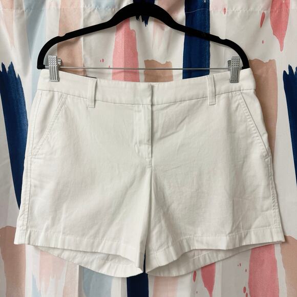 J. Crew 5” Classic Chino Shorts in White Size 8 - Picture 6 of 15